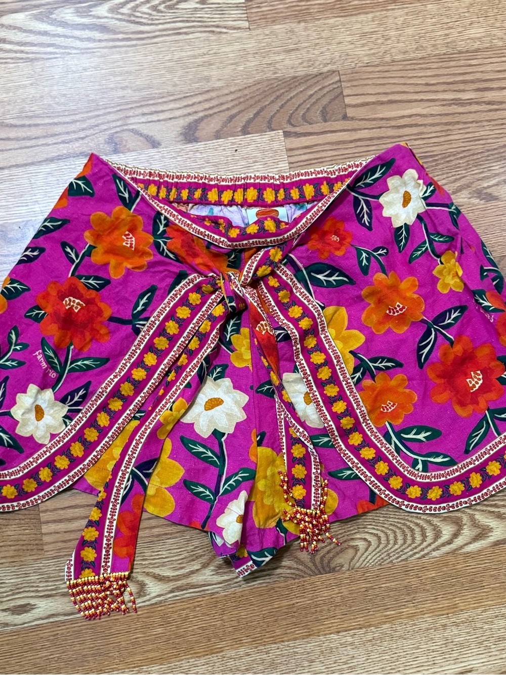 Farm Rio Flower Tapestry Shorts L